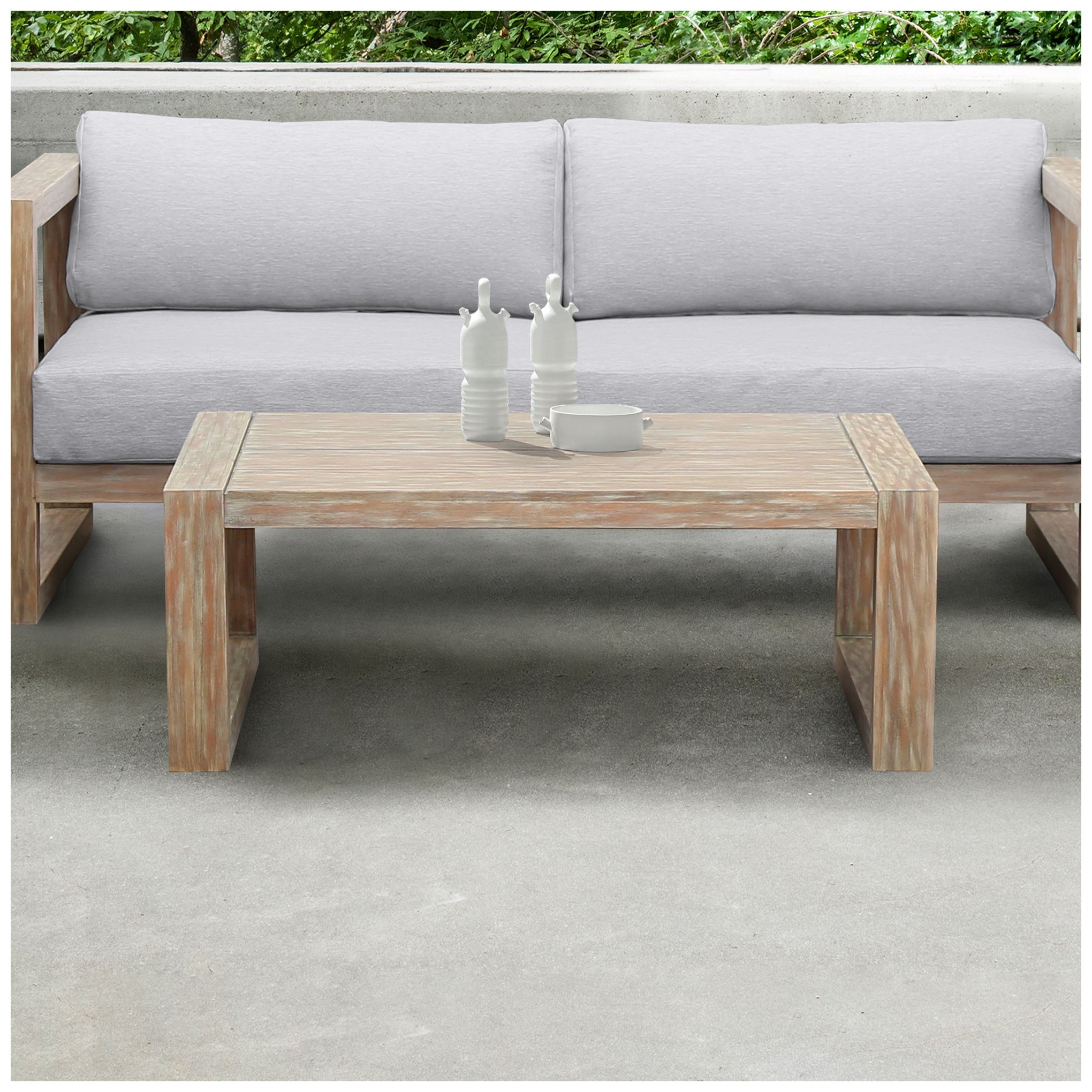 Paradise Outdoor Light Eucalyptus Wood Coffee Table
