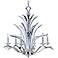 Paradise Plated Silver Crystal 34" Wide 6-Light Chandelier