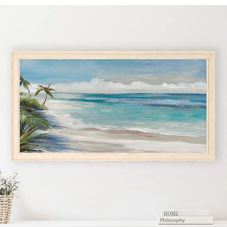 Image 2 Paradise Reverie 52"W x 28"H Framed Art