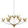 2_Paradiso 39 1/2" Wide Silver and Gold 9-Light Chandelier