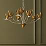 1_Paradiso 39 1/2" Wide Silver and Gold 9-Light Chandelier