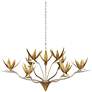 5_Paradiso 39 1/2" Wide Silver and Gold 9-Light Chandelier more views
