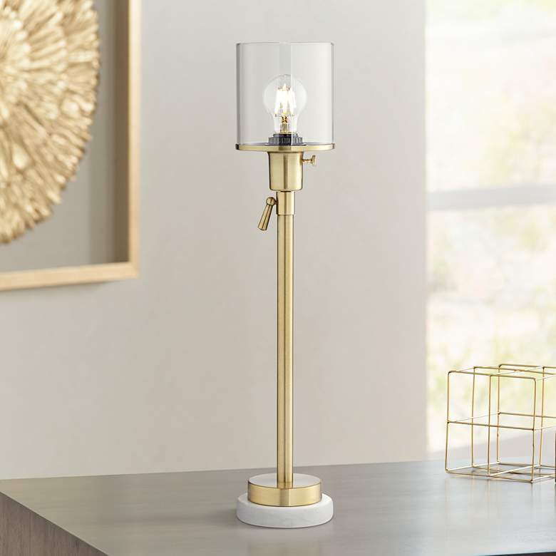 Image 1 Paradiso Antique Brass Console Table Lamp