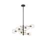 6_Paragon 6 Lt Matte Black And Brass Pendant more views