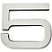 Paragon Collection Stainless Steel House Number 5