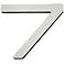 Paragon Collection Stainless Steel House Number 7