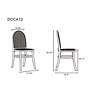Paragon Matte Black Wood Natural Cane Dining Chairs Set of 2 in scene
