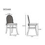 Paragon Matte Nature Wood and Cane Dining Chairs Set of 2 in scene