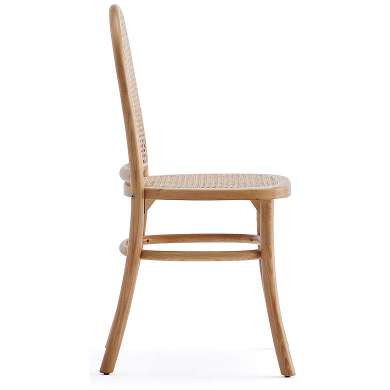 Image 7 Paragon Matte Nature Wood and Cane Dining Chairs Set of 2 more views
