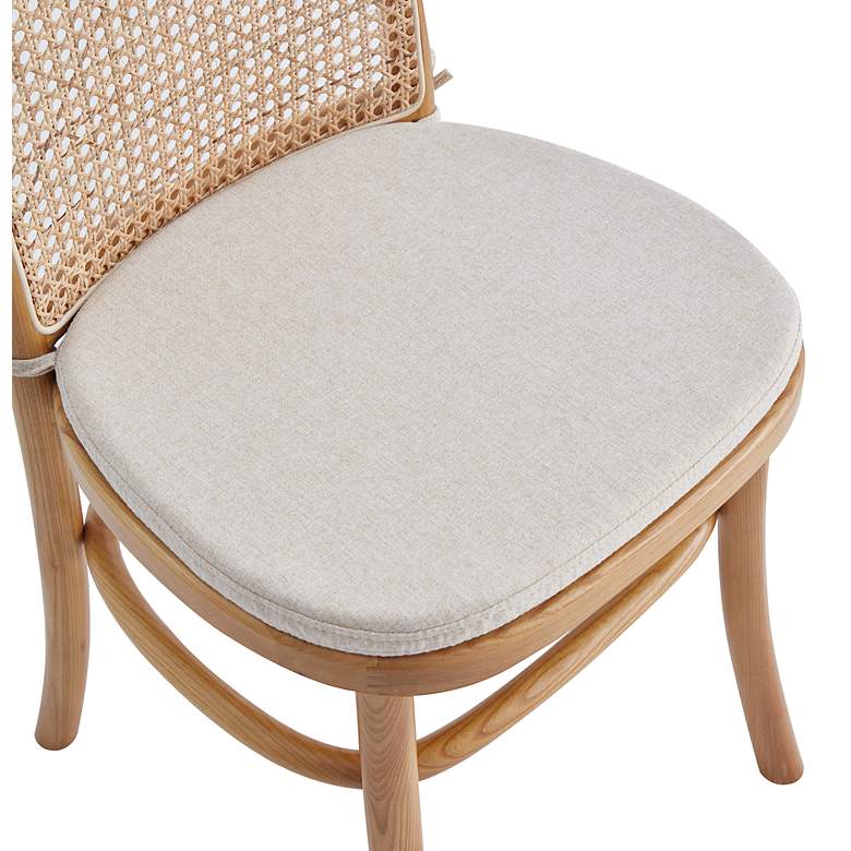 Image 4 Paragon Matte Nature Wood and Cane Dining Chairs Set of 4 more views