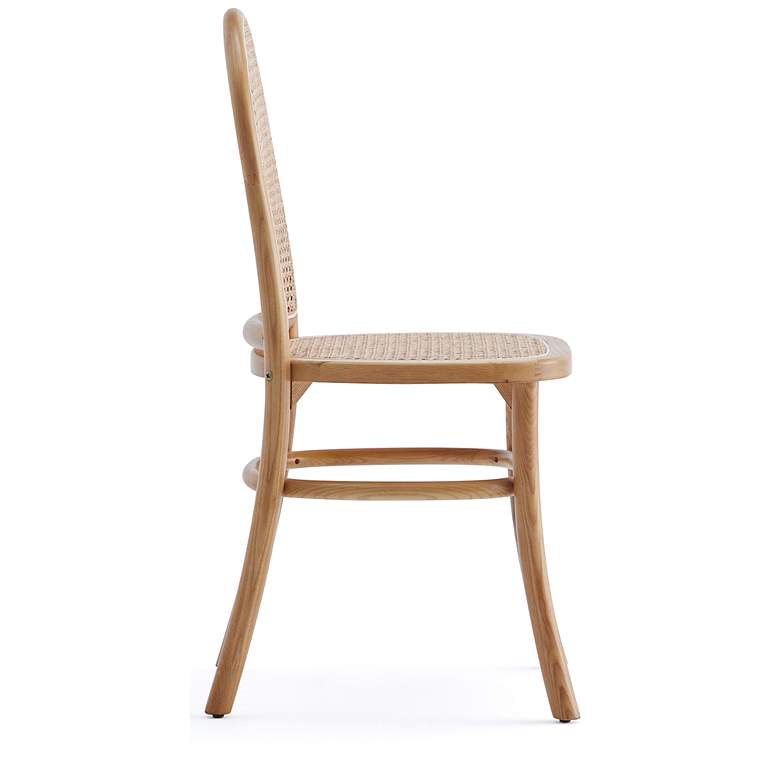 Image 7 Paragon Matte Nature Wood and Cane Dining Chairs Set of 4 more views