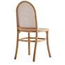 Paragon Matte Nature Wood and Cane Dining Chairs Set of 4 in scene
