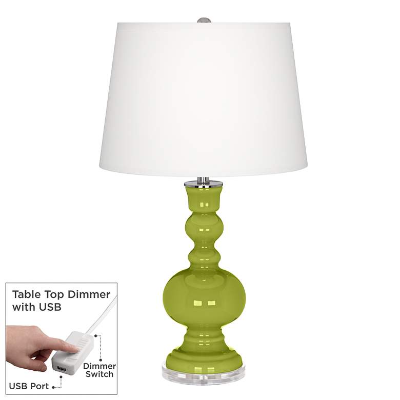 Image 1 Parakeet Apothecary Table Lamp with Dimmer