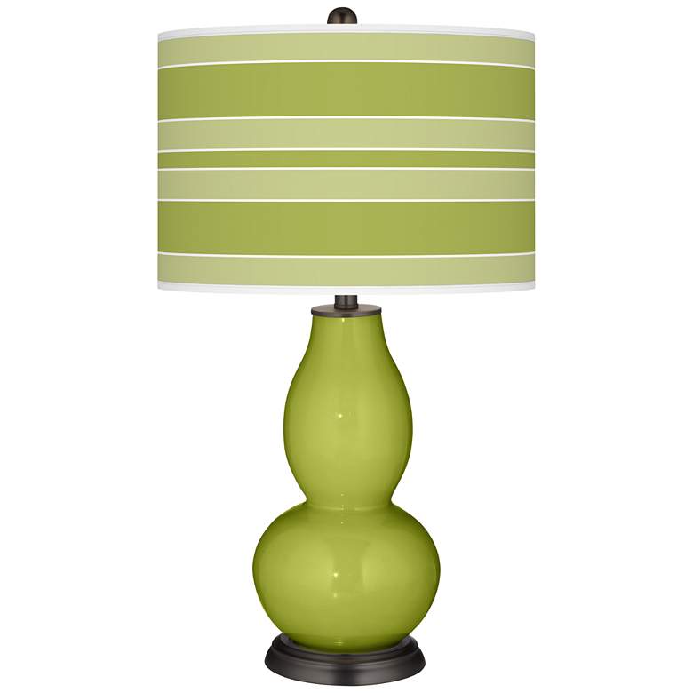 Image 1 Parakeet Bold Stripe Double Gourd Table Lamp