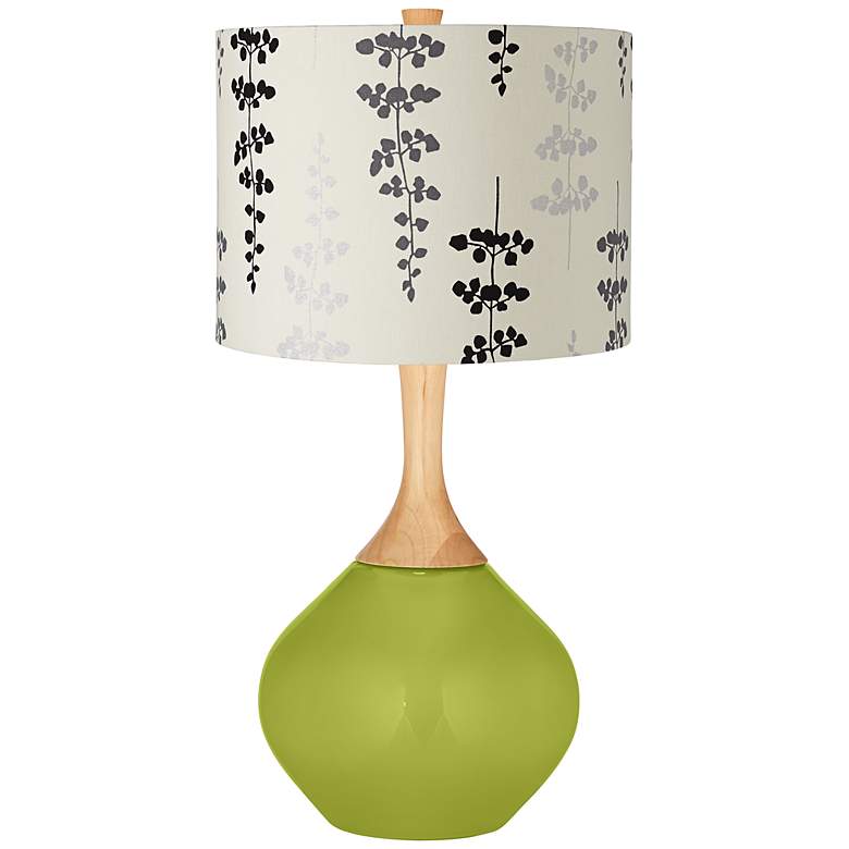 Image 1 Parakeet Branches Drum Shade Wexler Table Lamp