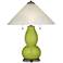 Parakeet Fulton Table Lamp with Fluted Glass Shade