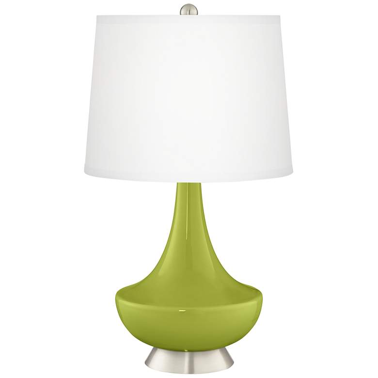 Image 2 Parakeet Gillan Glass Table Lamp with Dimmer