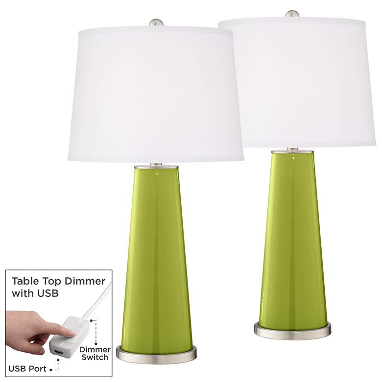 Image 1 Parakeet Leo Table Lamp Set of 2 with Dimmers