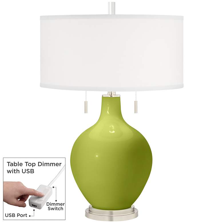 Image 1 Parakeet Toby Table Lamp with Dimmer