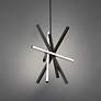 3_Parallax 28"H x 18"W 6-Light Pendant in Black more views