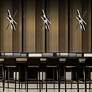 5_Parallax 28"H x 18"W 6-Light Pendant in Black more views