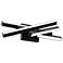 Parallax 7"H x 20"W 20-Light Linear Bath Bar with 3500K LED in Bl