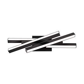Image2 of Parallax 7"H x 20"W 20-Light Linear Bath Bar with 3500K LED in Bl more views