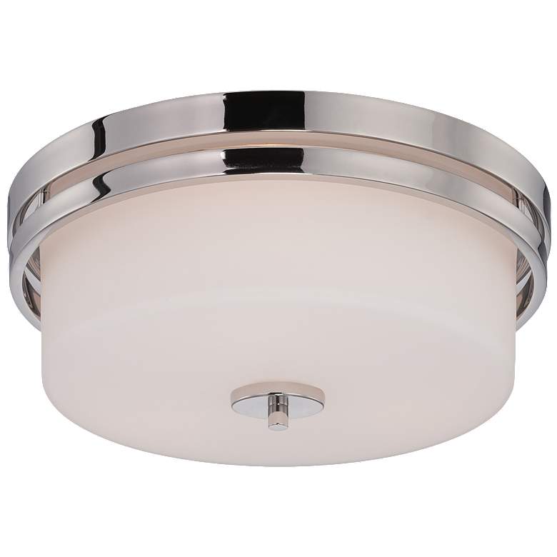 Image 1 Parallel; 3 Light; Flush Fixture with Etched Opal Glass
