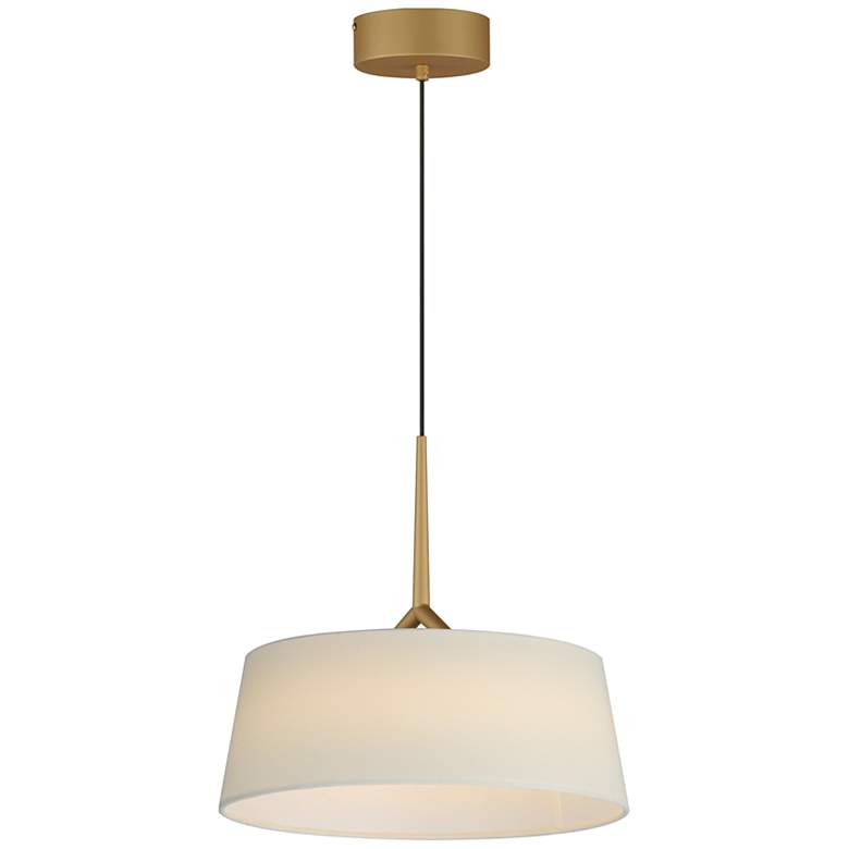 Image 1 Paramount 16" LED Pendant Natural Aged Brass