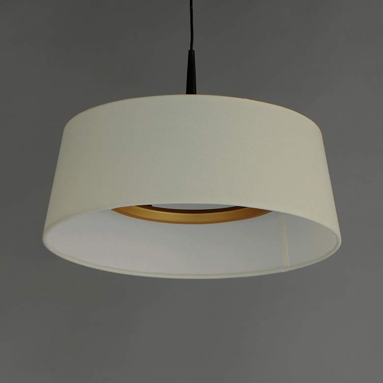 Image 3 Paramount 16" LED Pendant Natural Aged Brass more views