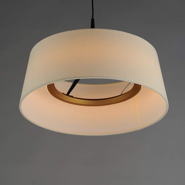 Image 4 Paramount 16" LED Pendant Natural Aged Brass more views