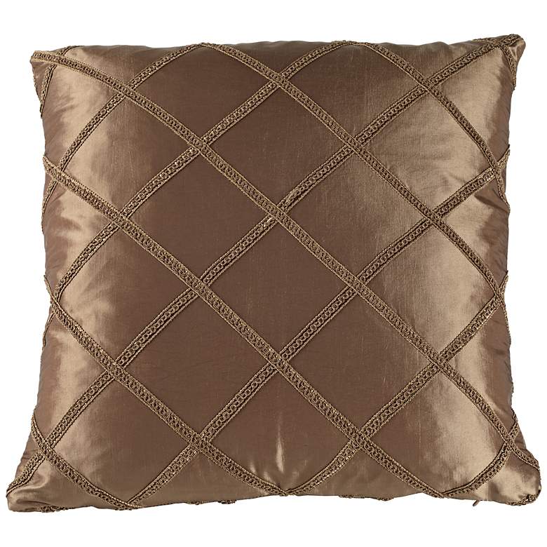 Image 1 Paramount 20 inch Square Antique Gold Throw Pillow