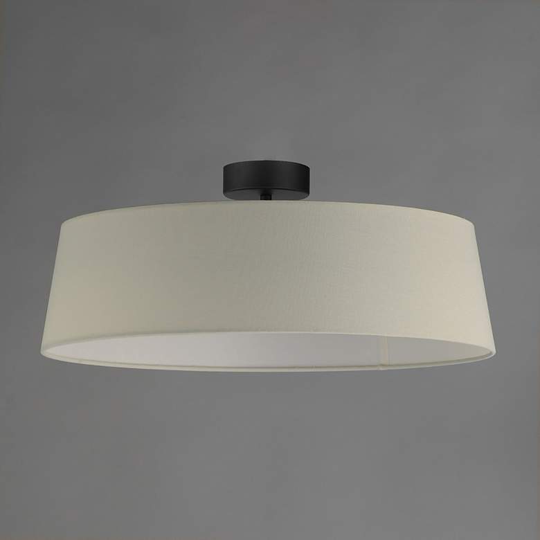 Image 2 Paramount 21 1/4" Wide Natural Aged Brass LED Ceiling Light more views