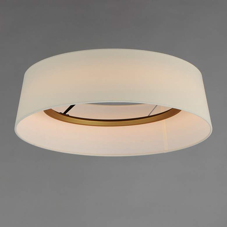Image 3 Paramount 21 1/4" Wide Natural Aged Brass LED Ceiling Light more views