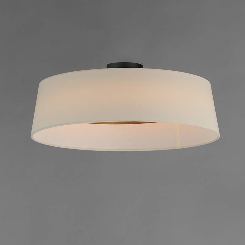 Image 4 Paramount 21 1/4" Wide Natural Aged Brass LED Ceiling Light more views