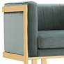 3_Paramount Warm Gray Velvet Fabric Accent Armchair more views
