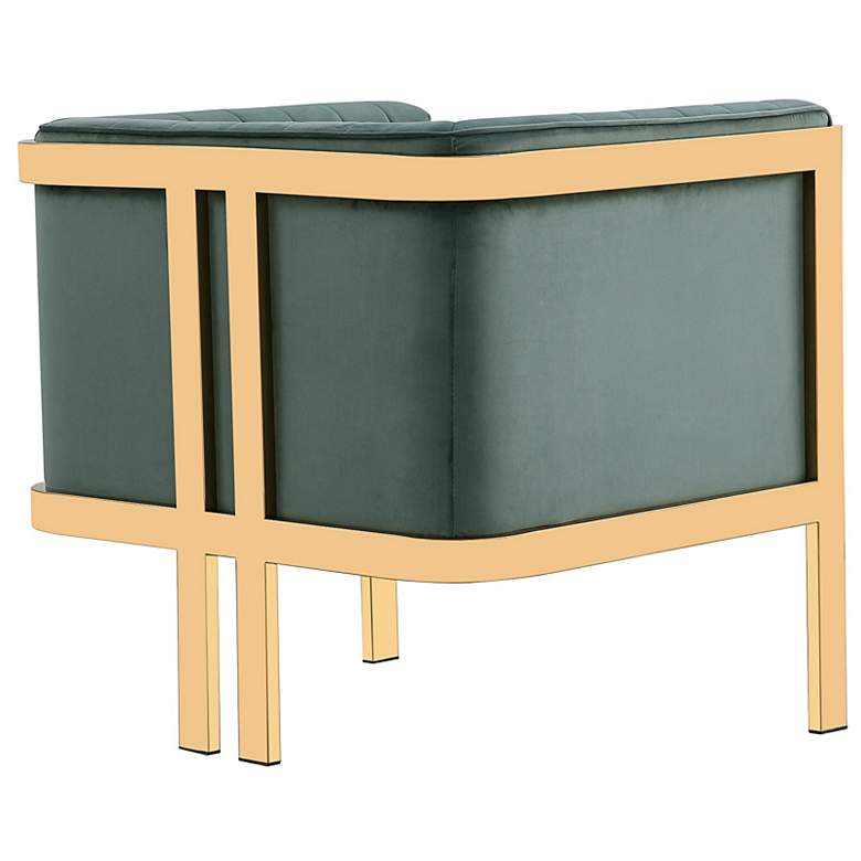 Image 6 Paramount Warm Gray Velvet Fabric Accent Armchair more views