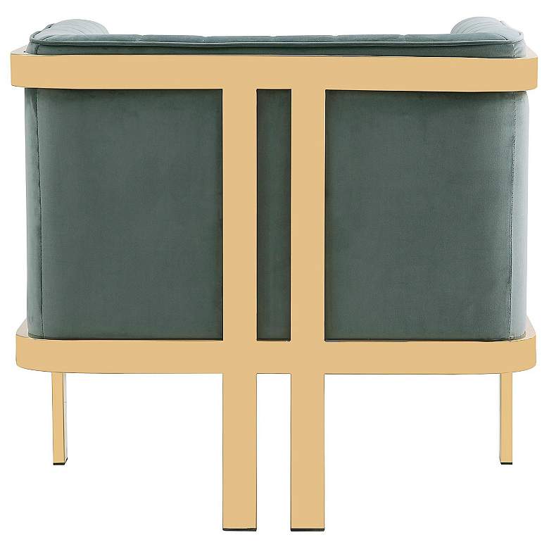 Image 7 Paramount Warm Gray Velvet Fabric Accent Armchair more views