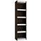 Parana 71 3/4" High 5-Shelf White and Tobacco Wood Bookcase
