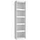 Parana 71 3/4" High 5-Shelf White Wood Bookcase