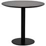 Paras 31 1/2" Wide Black Round Bistro Table in scene