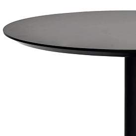Image4 of Paras 31 1/2" Wide Black Round Bistro Table more views