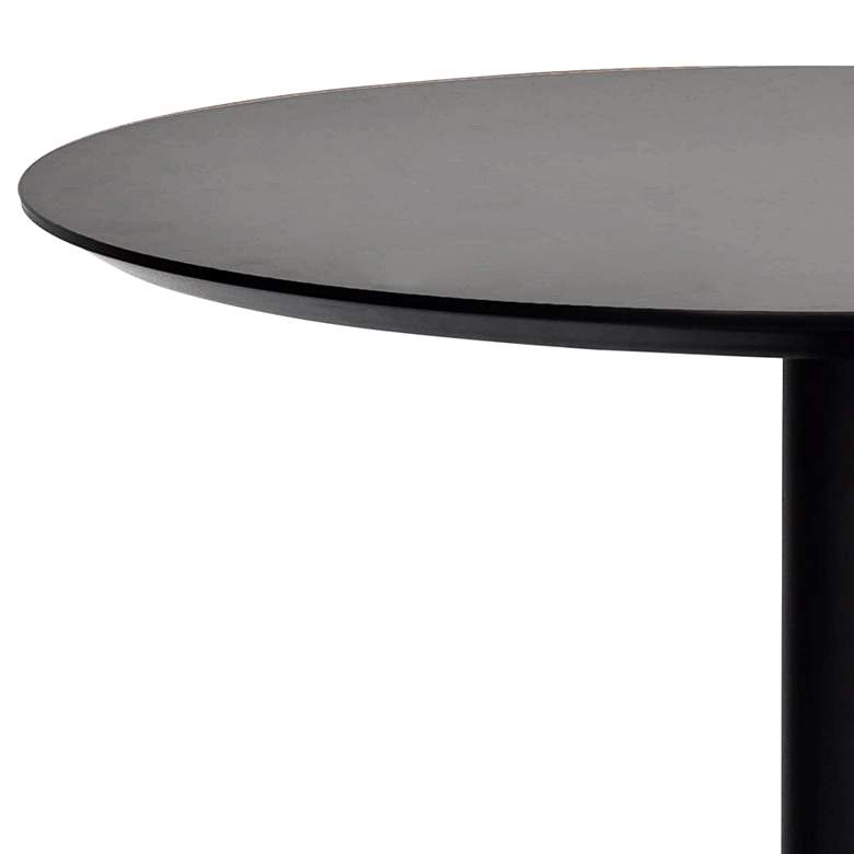 Image 4 Paras 31 1/2 inch Wide Black Round Bistro Table more views