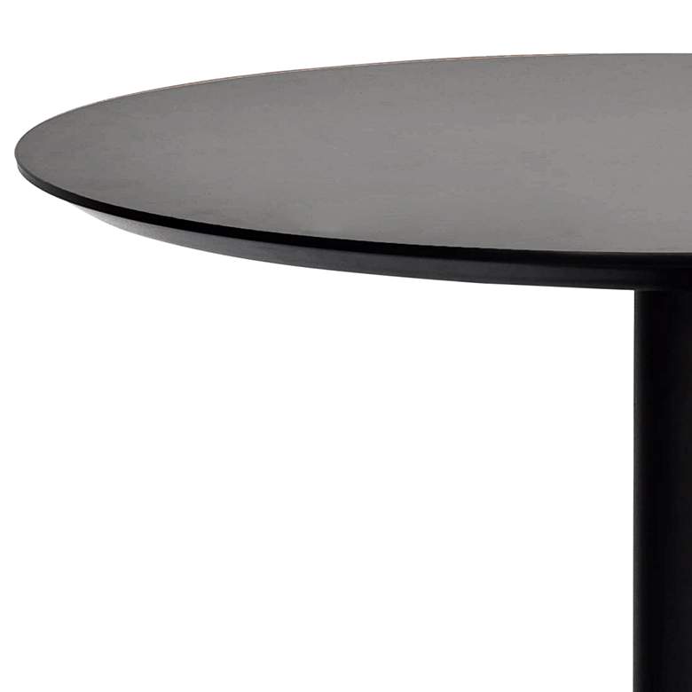Image 4 Paras 31 1/2" Wide Black Round Bistro Table more views