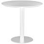 Paras 31 1/2" Wide White Lacquered Bistro Table