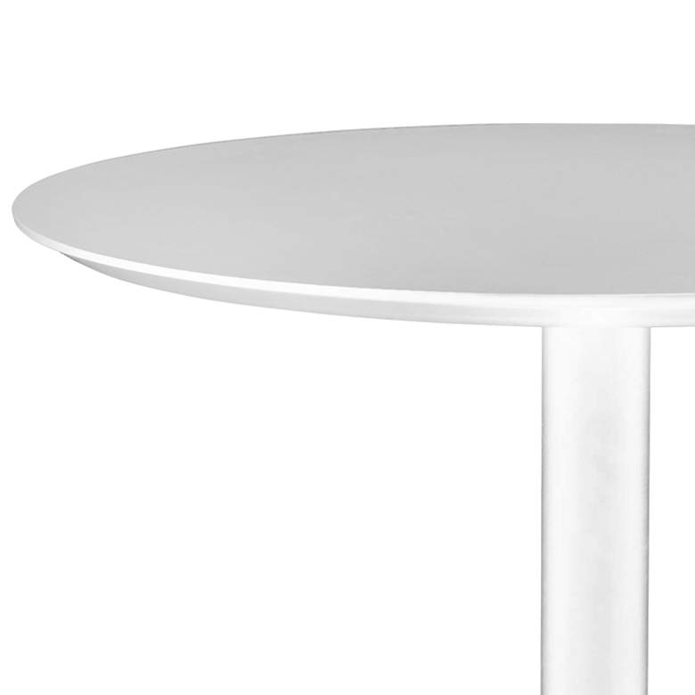 Image 2 Paras 31 1/2" Wide White Lacquered Bistro Table more views