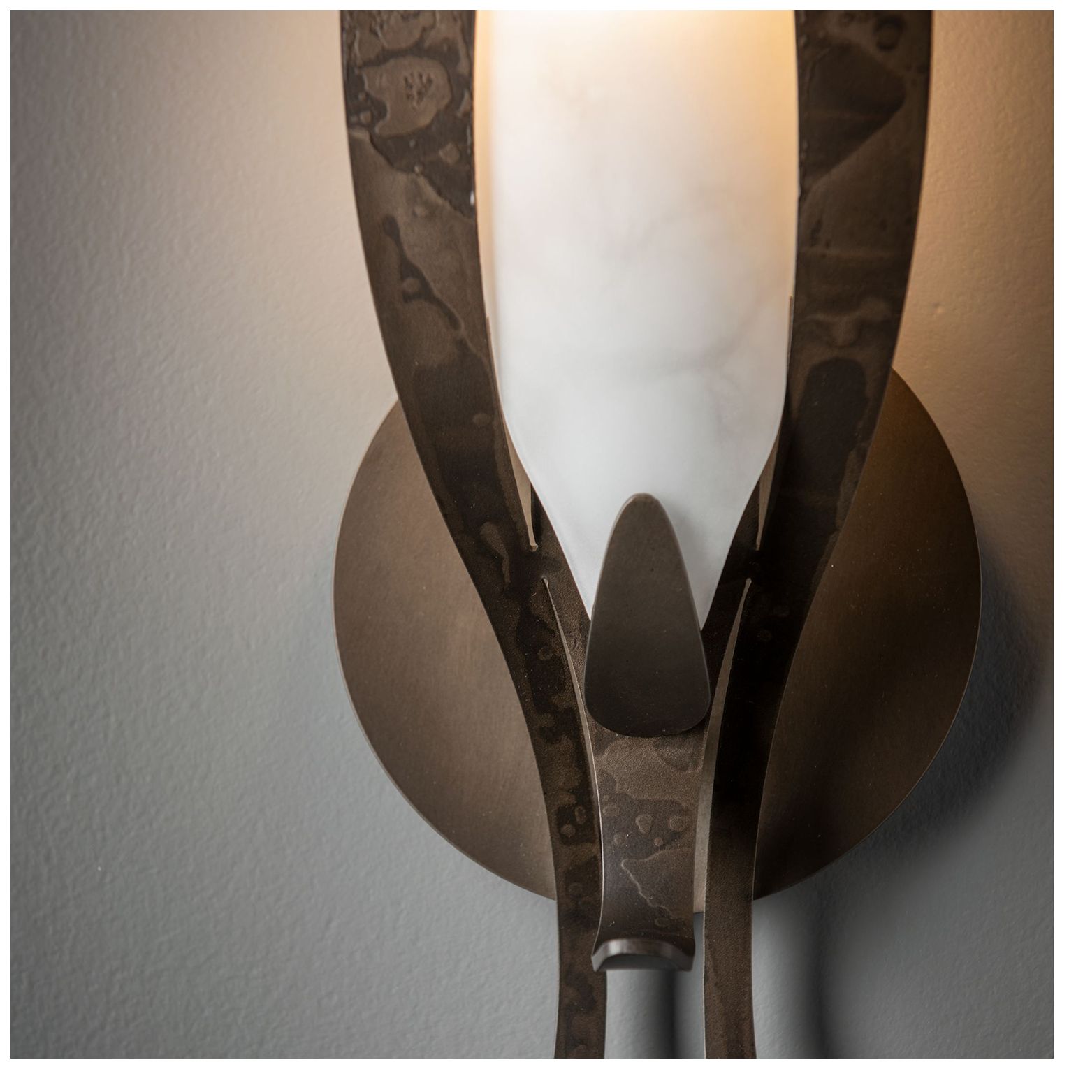 Image 3 Parasol 18.3"High Dark Smoke Wall Sconce more views