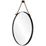 2_Parbuckle Powder-Coated Black 22" x 42" Oval Wall Mirror