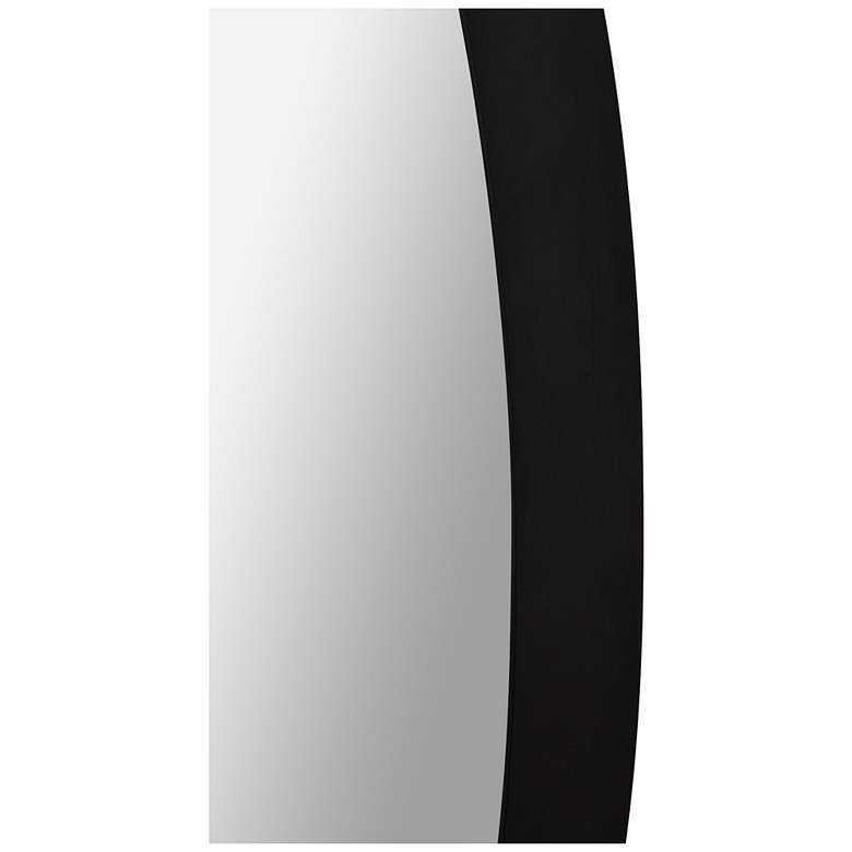 Image 4 Parbuckle Powder-Coated Black 22" x 42" Oval Wall Mirror more views