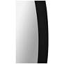 4_Parbuckle Powder-Coated Black 22" x 42" Oval Wall Mirror more views